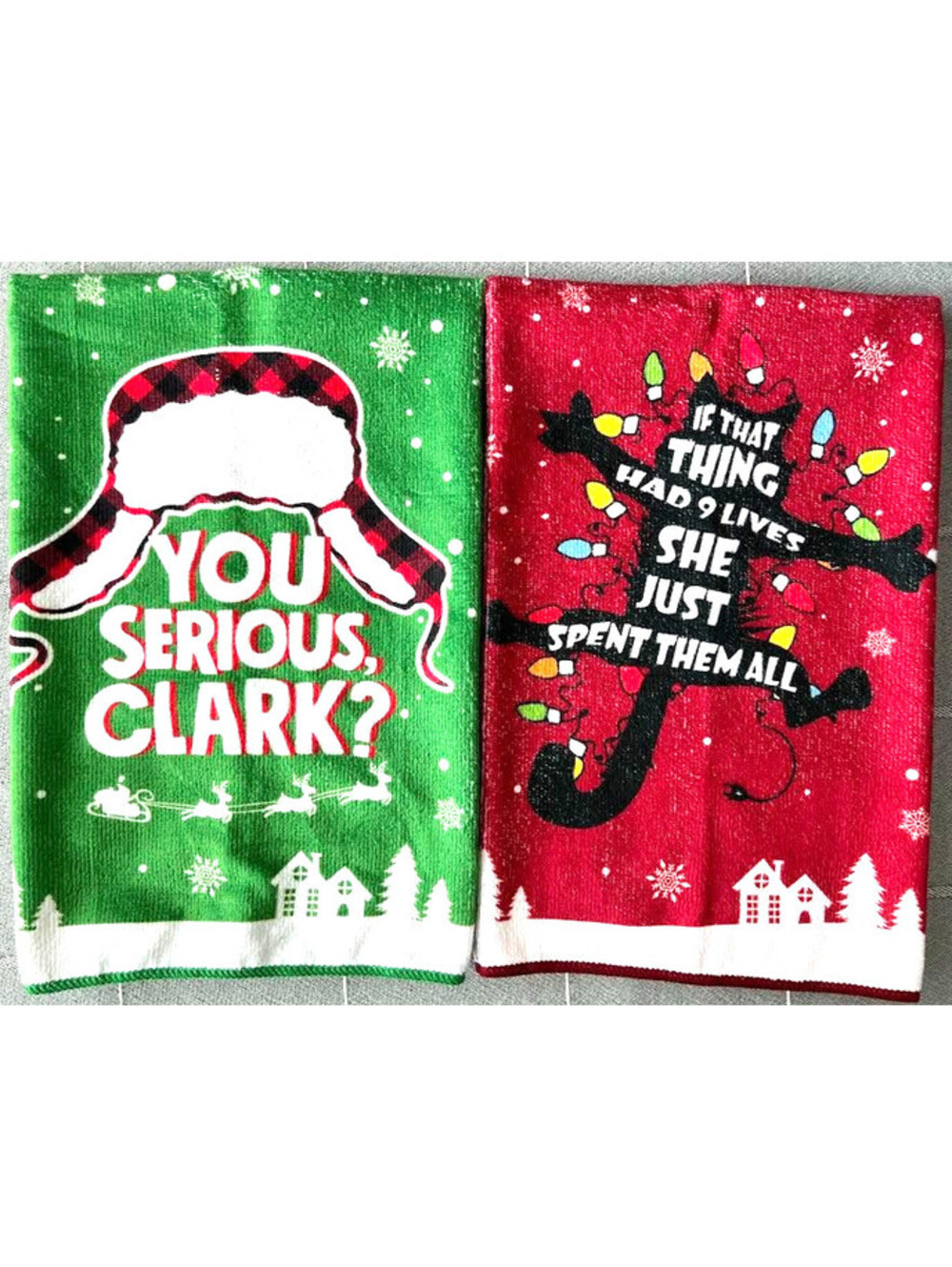 Christmas Vacation Hand Towels-2 Pack *NEW IN PACKAGING* You Serious Clark?